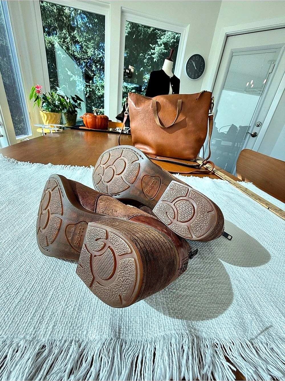 Born Leather Ankle Boots Brown - Picture 8 of 10
